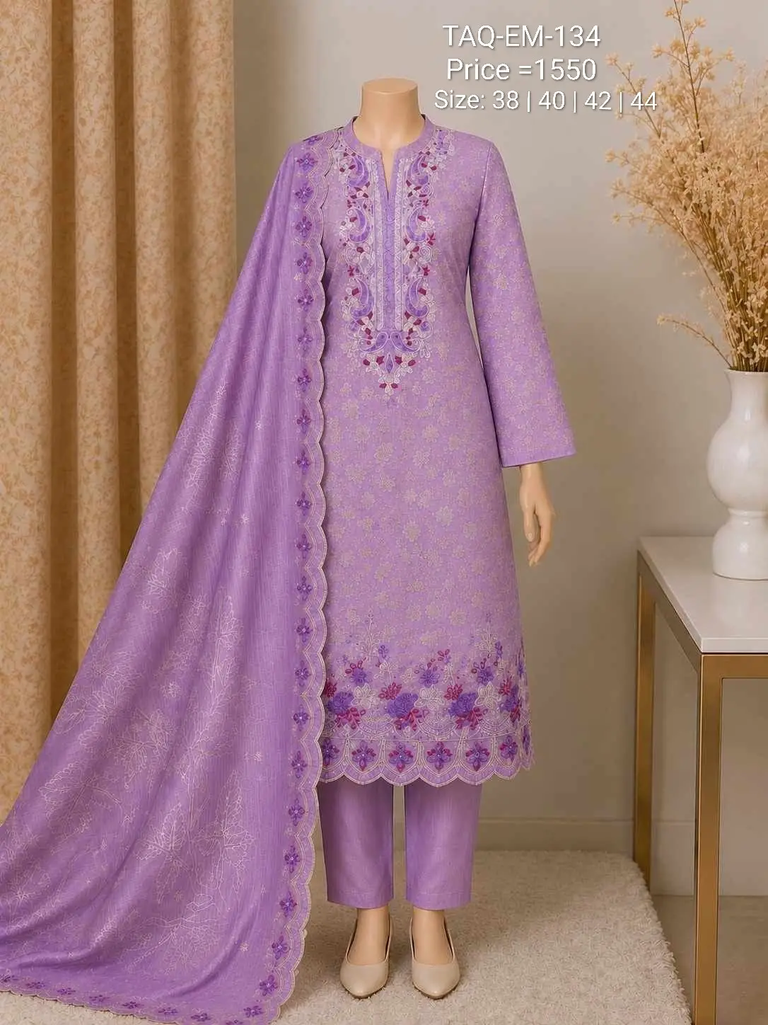 TAQIN Premium Embroidery Three piece - Image 10
