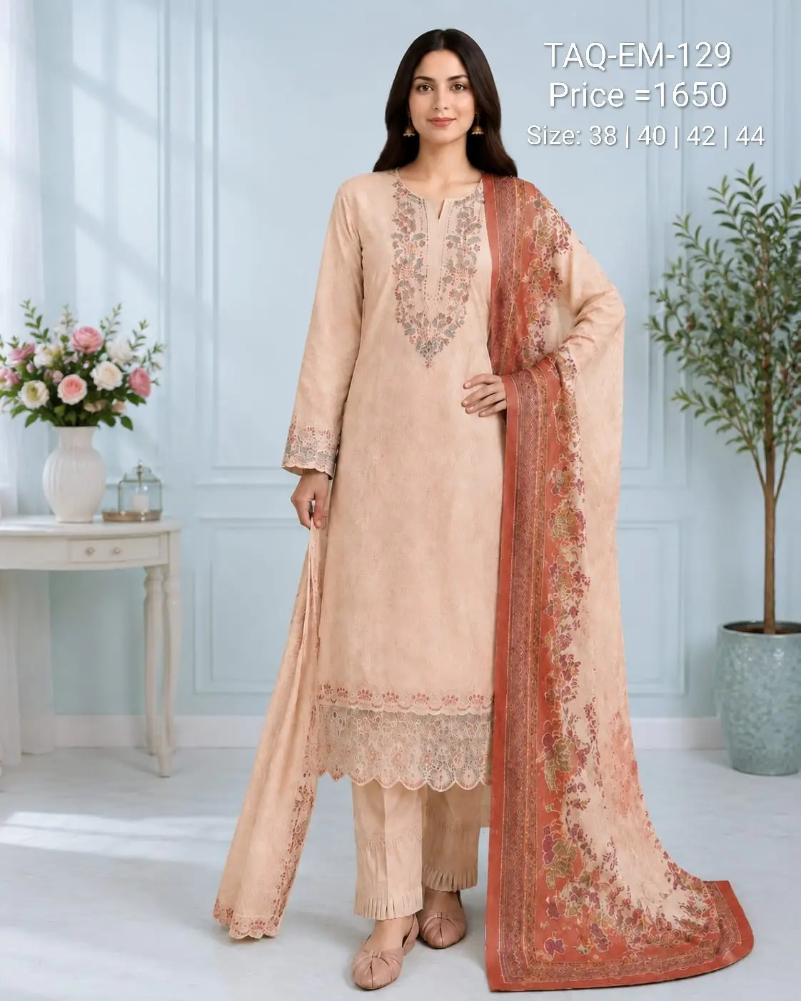 TAQIN Premium Embroidery Three piece - Image 8