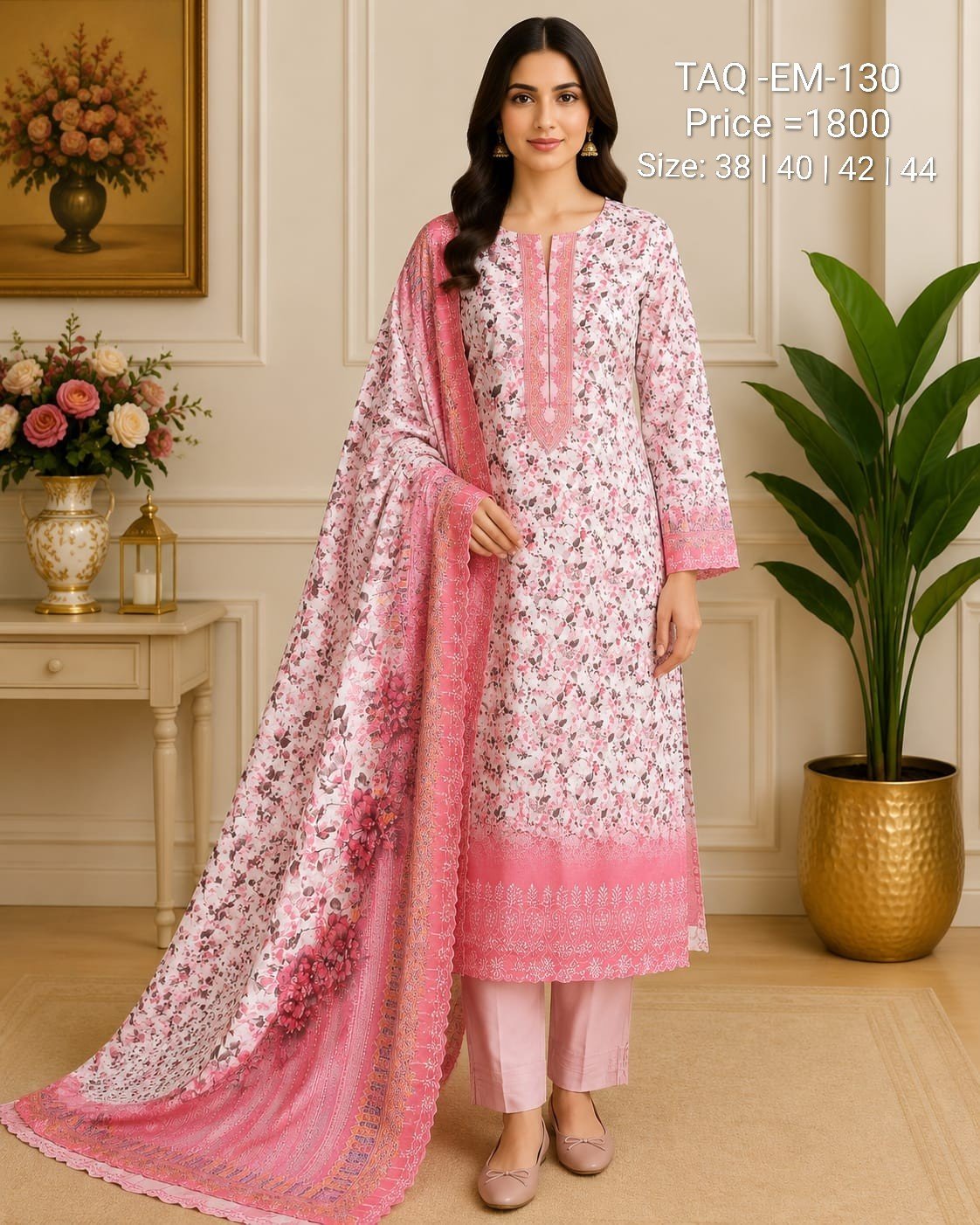 TAQIN Premium Embroidery Three piece - Image 4