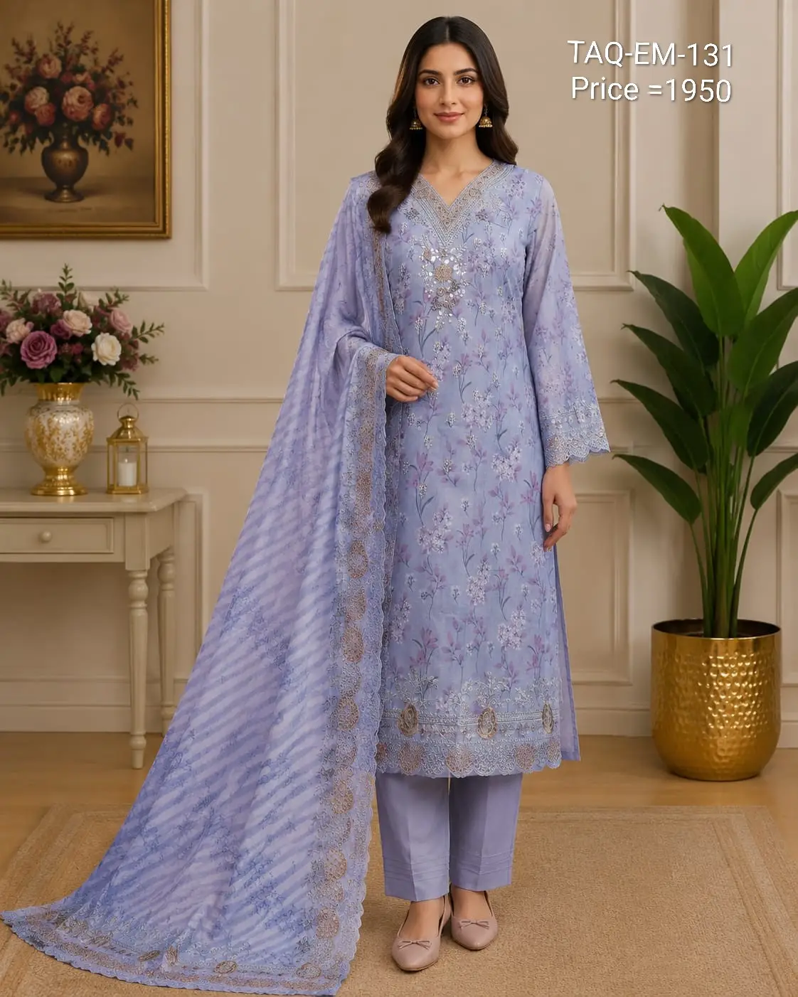 TAQIN Premium Embroidery Three piece