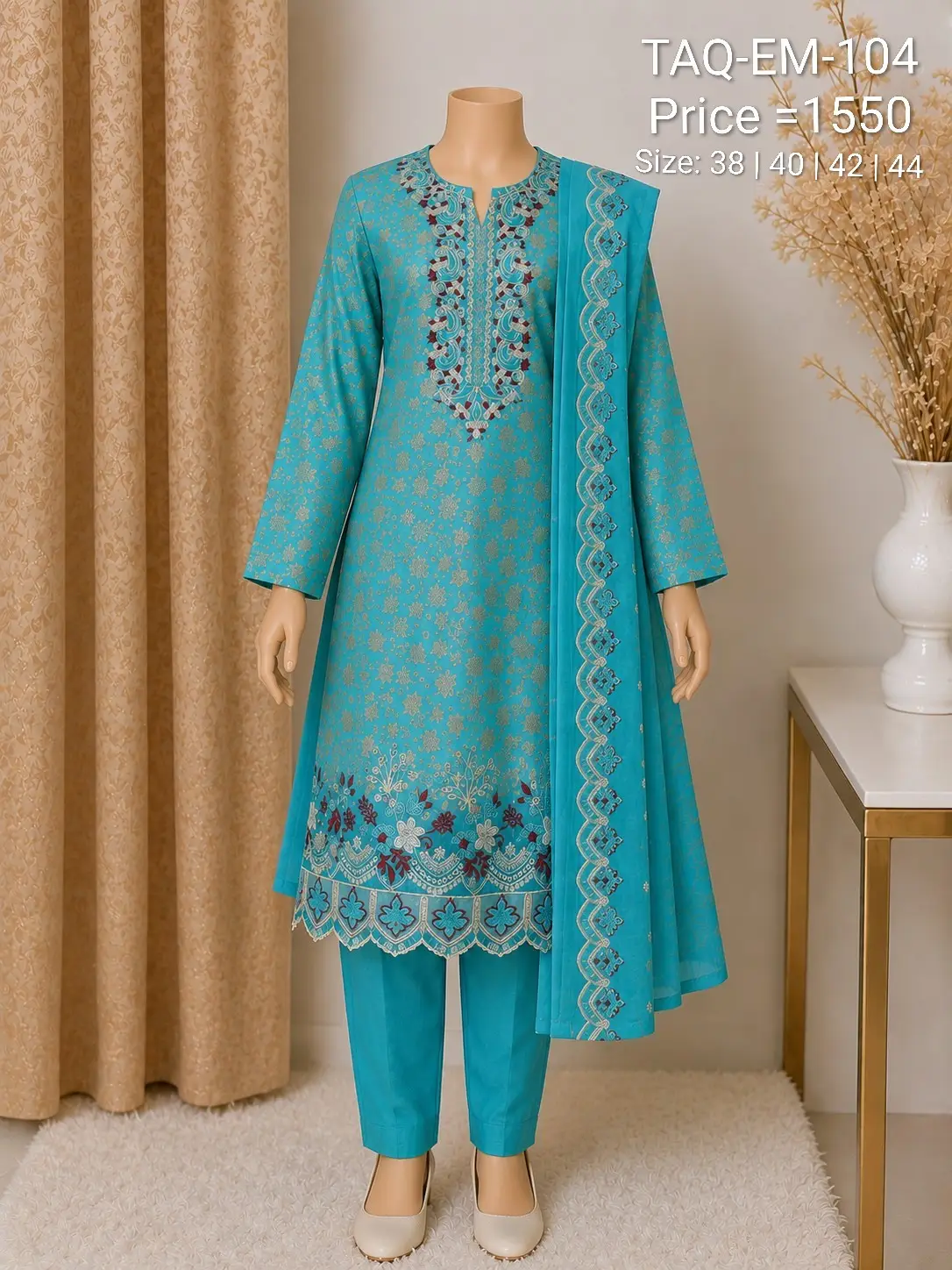 TAQIN Premium Embroidery Three piece - Image 6