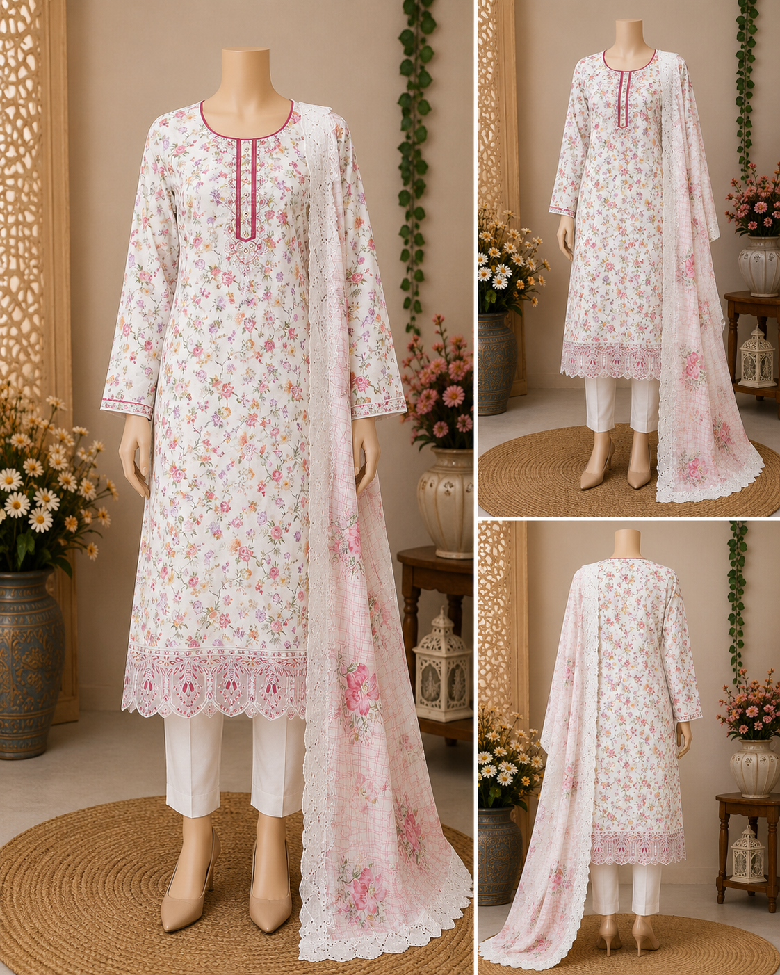 TAQIN Premium Embroidery Three piece - Image 5